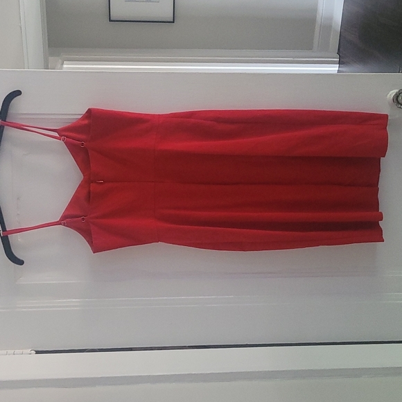 Banana Republic Red Sweetheart Cut/A-Line Pencil Dress - Picture 3 of 4